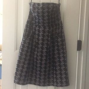 Silence + noise strapless houndstooth dress S